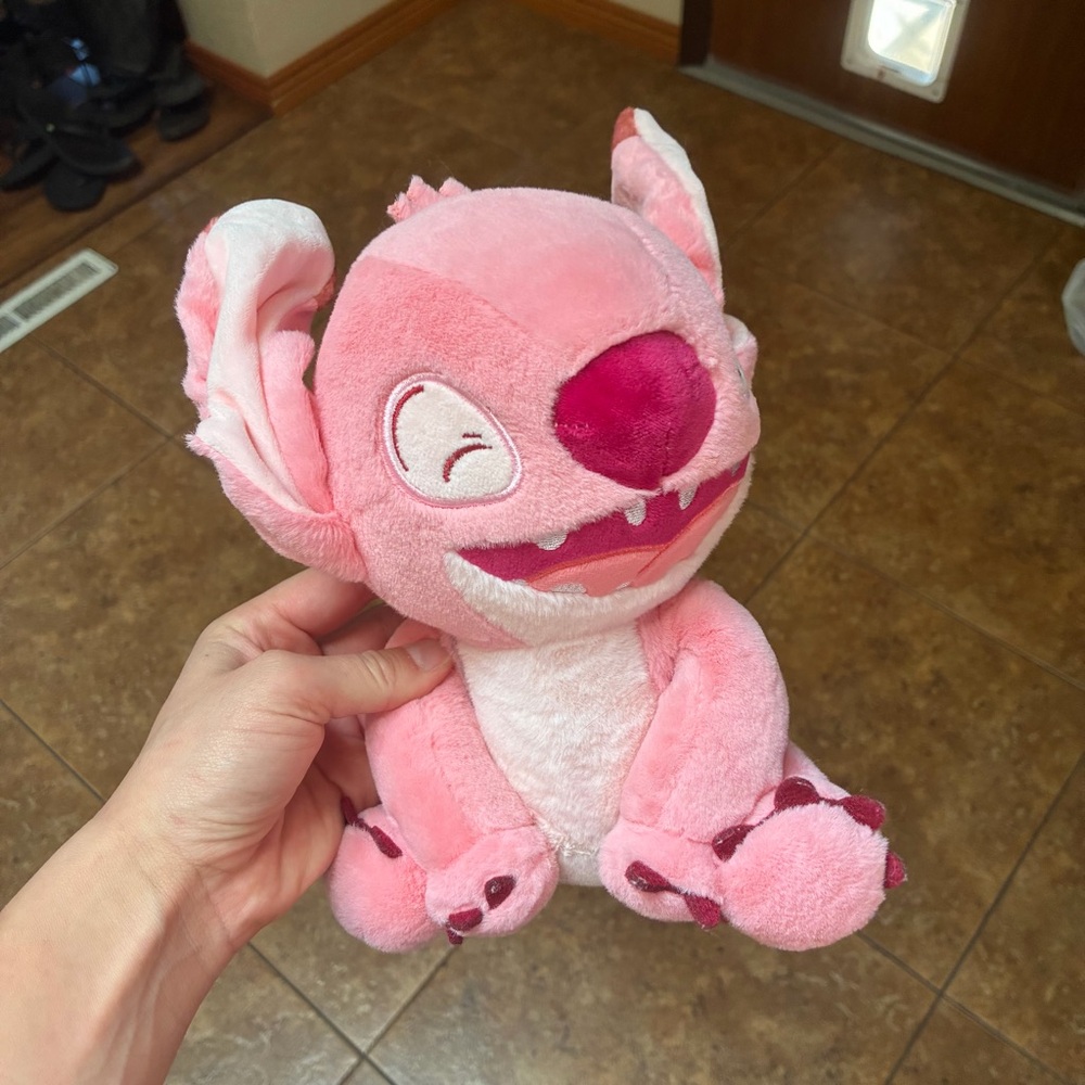 Strawberry stitch stuffed animal plush